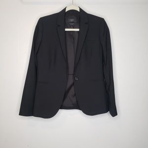 J. CREW 1035 STRETCH WOOL BLAZER ITALY BLACK 6